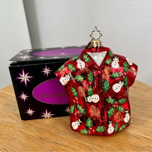 Christopher Radko Hawaiian Shirt Ornament